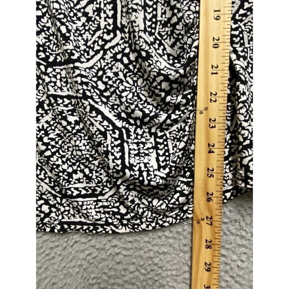 Alfani Women’s  Plus Size Printed Short Sleeve Top Size M black White - Picture 2 of 7